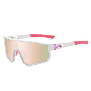 Men's New Fashionable Outdoor <strong>Sports</strong> <strong>Sunglasses</strong> with Blue and Red <strong>Polarized</strong> Lenses Colorful Riding Glasses with Tac Material - Product Image 4