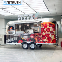 Wetruth Remorque de Food Truck Personnalisée avec Cuisine Entièrement Équipée Cuisine Mobile Commerciale pour Hot-Dogs, Café, Pizza et Nourriture de Rue