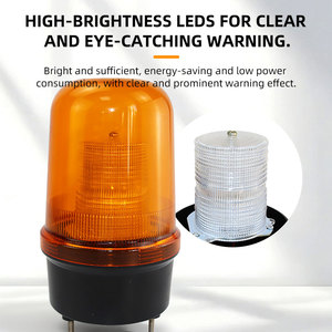 Feu de signalisation LED à trois bras, lampe rotative clignotante ultra-lumineuse, balise de sécurité pour entrepôt, <span class=keywords><strong>portail</strong></span>, atelier, usine - Product Image 5