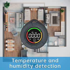 屋外旅行のためのPTH-10EキャンプCO <span class=keywords><strong>CO2</strong></span>温度と湿度LEDデジタル一酸化炭素検出器 - Product Image 5
