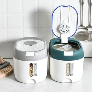 Boîte de rangement en plastique PP écologique pour la maison, conteneur à riz de 10 kg/20 kg, distributeur, organisation - Product Image 2