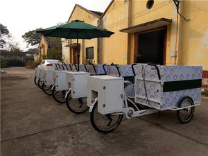 Le meilleur vélo cargo électrique mobile <span class=keywords><strong>remorque</strong></span> tricycle à 3 roues avec panier avant vélo de nourriture vélo de pain de café - Product Image 4