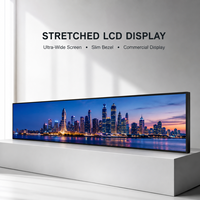 Écran LCD ultra-large étiré à cadre fin pour affichage numérique commercial, taille personnalisée OEM ODM