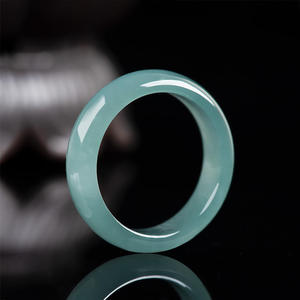 Jadeíta natural UNISEX, estilo chino verde, moda clásica, simplicidad, diseño original, regalo con certificado de tasación JZ09 - Product Image 2