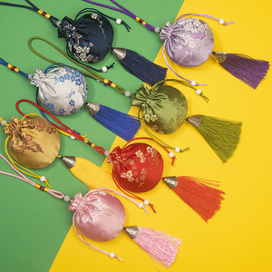 <span class=keywords><strong>Sachets</strong></span> parfumés brodés de fleurs de prunier à fond rond <span class=keywords><strong>pour</strong></span> le Festival des Bateaux-Dragons, pendentifs de voiture, design champêtre, <span class=keywords><strong>lavande</strong></span> - Product Image 1