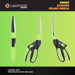 551031 Cisailles de jardin ergonomiques avec tête rotative à 360 degrés pour le bordage et la taille des pelouses - Product Image 2