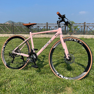 Vélo de <span class=keywords><strong>route</strong></span> 700C à vente chaude avec 27 vitesses, vélo de <span class=keywords><strong>route</strong></span> cyclo, <span class=keywords><strong>axe</strong></span> <span class=keywords><strong>traversant</strong></span>, frein à disque, fourche en alliage d'aluminium - construction entièrement en acier - Product Image 2