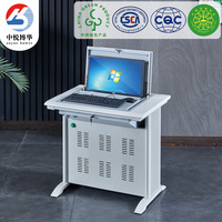 Bureau d'ordinateur moderne en métal inclinable pour salles de classe, bureaux, chambres, salles informatiques et salles de conférence
