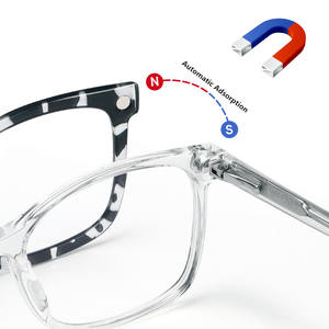 ヴィータス <span class=keywords><strong>2025</strong></span> 最新デザイン TR90 クリップオン スクエア 軽量 ユニセックス 全顔型対応 光学眼鏡フレーム メガネ - Product Image 2