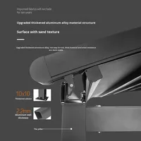 Pergola en PVC avec auvent rétractable en alliage d'aluminium, télécommandée, pour restaurant extérieur, cour, villa, protection solaire