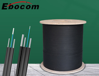 Venta caliente Outdoor1,2,4 Core Steel/FRP Strength Member G652D 1km FTTH Fiber Drop Cable