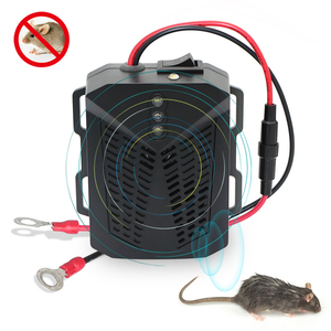 Repelente ultrasónico de ratones para coche, control de roedores eléctrico sin aroma, forma rectangular de plástico, para uso en coche. - Product Image 1