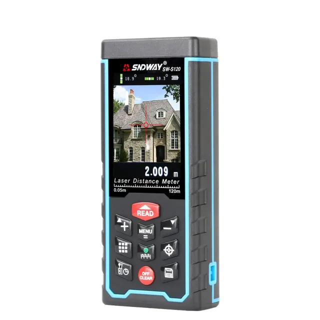Portable Industrial Digital Laser Range Finder Angle Tool with Tape Measure and Camera Function Distance Meter
