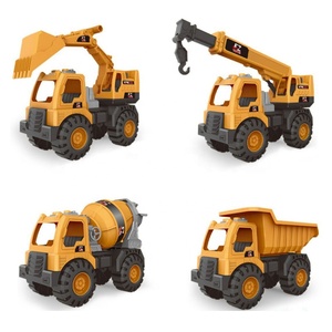 Modelo de vehículo de ingeniería de gran tamaño, excavadora de plástico, grúa mezcladora, camión volquete, coches, juego de juguete para niños, juego de arena al aire libre - Product Image 1