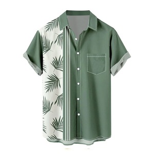 Men's Breathable Short Sleeve Aloha Shirt Moisture-Wicking Silk <b>Screen</b> Printed 3D Print Top Summer Vacation Custom Logo <b>Stand</b> - Product Image 4