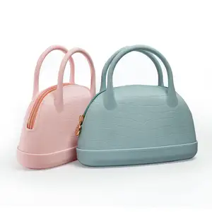 Hot bán Silicone tùy chỉnh Túi du lịch trang điểm bàn chải Pouch trang điểm Túi mỹ phẩm với dây kéo và xử lý cho đồ dùng cá nhân