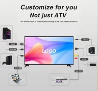 Téléviseur intelligent incurvé de 50 pouces, téléviseur intelligent 4K, grand écran, télévision LED Ultra HD, téléviseur de 50 pouces