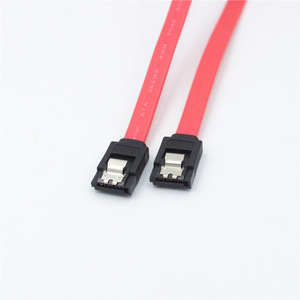 Hot Bán Red Flat <span class=keywords><strong>SATA</strong></span> 2.0 <span class=keywords><strong>Cable</strong></span> 3Gbps Thẳng HDD SDD Cáp Dữ Liệu Với Khóa <span class=keywords><strong>Latch</strong></span> - Product Image 2