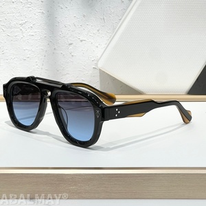 T-HE DINO 53-20 Lunettes de soleil de haute qualité pour hommes et femmes, lunettes de soleil de créateur, style punk classique, luxe, acétate, titane, UV400, avec boîte - Product Image 5