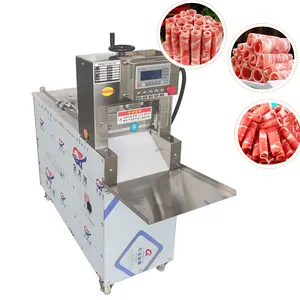 Automatic Frozen Meat Slicing Machine Meat Slicer For Bacon Beef Mutton Cutting High-Speed Food Processing Equipment