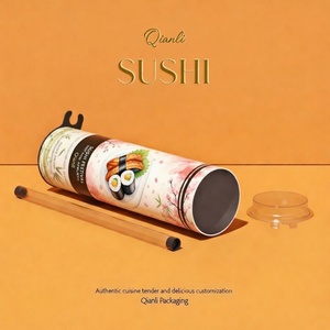 Tubo di Carta Ecologico Personalizzato per Imballaggio Alimentare, Design Stampato su Misura per Sushi - Product Image 2