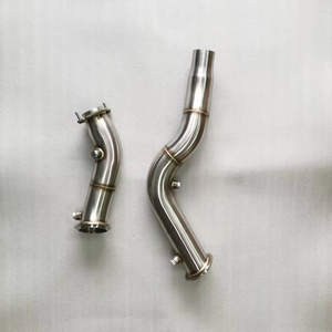 Tuyau d'échappement en acier inoxydable pour BMW 3" Turbo M3 M4 F80 F82 F83 S55 2014+ Test Pipe Exhaust Catless - Product Image 1