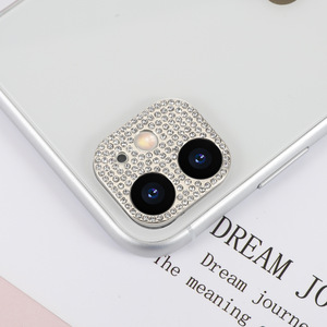 Bling Rhinestone trở lại điện thoại ống kính Bìa Shiny di động ống kính máy ảnh bảo vệ cho <span class=keywords><strong>iPhone</strong></span> 13 12 11 Pro Max 14 - Product Image 3