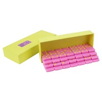 Jeu de dominos professionnel personnalisé rose double six avec points jaunes, 28 pièces avec boîte en papier couleur, jeu de dominos 4006 pour jeu de table