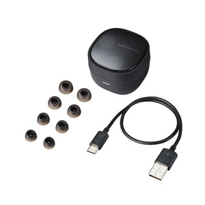 Audio-Technica ATH-SQ1TW2 หูฟังไร้สายทรูไวร์เลสบลูทูธ IP5X กันน้ำ ชาร์จไร้สาย สีดำ - Product Image 4