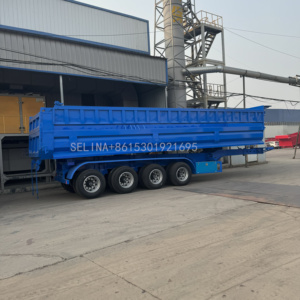Eleph รถดัมพ์เทรลเลอร์แบบเต็มรถดัมพ์รูปตัวยู2-4เพลา15-80ตันรถกึ่งพ่วงเหล็กความจุจีน - Product Image 6