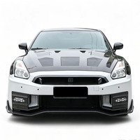Kit carrosserie large semi-carbone pour Nissan GTR R35 2008-2026 – Pare-chocs avant et arrière, jupes latérales, capot moteur