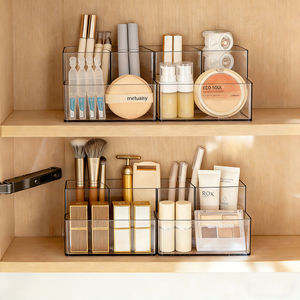 Transparent Cosmetic Organizer Storage Box For Makeup <b>Brushes</b> Lipsticks Powder Puffs Desk Vanity Cabinet Shelf Plastic Makeup - Product Image 2