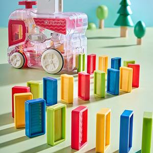 <span class=keywords><strong>Mini</strong></span> <span class=keywords><strong>Domino</strong></span> Train Jouet Dominoes Blocs de Construction Jeu d'Empilage de Tuiles pour Enfants Train <span class=keywords><strong>Domino</strong></span> <span class=keywords><strong>Électrique</strong></span> Jouets Éducatifs Créatifs - Product Image 6