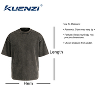 T-shirts personnalisés Kuenzi avec logo, 100% coton, 230 GSM, doux, durables, vintage, délavés, streetwear pour femmes