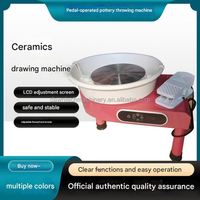 Machine à poterie manuelle en céramique DAWNTECH, moteur semi-automatique, haute précision, pédale, 250W, pour adultes, 110V