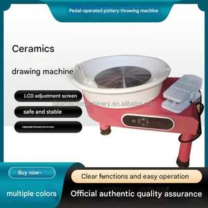 เครื่องปั้นดินเผาไฟฟ้าแบบวงล้อหมุนพร้อมแป้นเหยียบ  ขนาดเส้นผ่านศูนย์กลางโต๊ะหมุนได้  สำหรับผู้ใหญ่ - Product Image 2