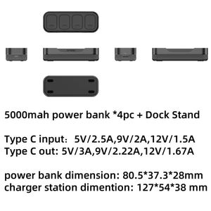Ultra-Compact 5000Mah 4-In-1 Capsule Power Bank Station 20W/10W PD22.5W Charger for Travel & Office Family Share - Product Image 2