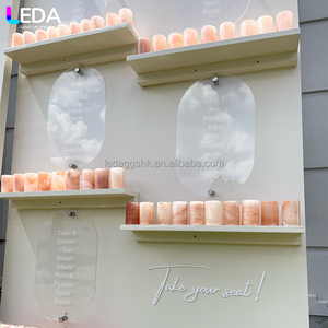 LEDA Decoración para Bodas, Soporte de Pared Acrílico para Mostrar el Plan de Asientos, para Fiestas de Boda - Product Image 3