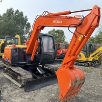 Excavatrice d'occasion de marque japonaise Hitachi ZX 70 de 7 tonnes pelleteuse hydraulique d'occasion à bon prix