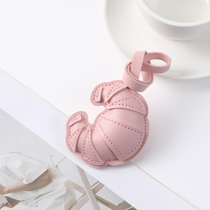 Leather Horn Bag Charm Keychain for Bag Cute Bread Keychain Accessory for Women Backpack Car Purse Handbag Pendant - Product Image 6