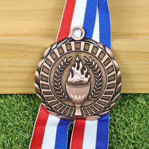 High Quality 3D Gold Powerlifting Championship Medals Factory-Made Zinc Alloy Metal Sports Race Weightlifting Medal - Product Image 4