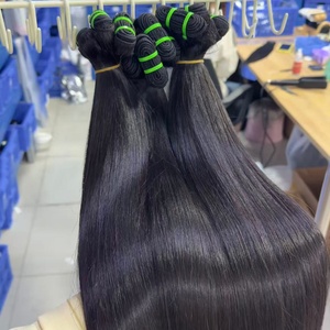 Bán Buôn Nhà Tài Trợ Duy Nhất Việt Nam Xương Thẳng Dệt Tóc Thô Miến Điện Bó, Nguyên Liệu Campuchia Tóc Chưa Qua Chế Biến Ấn Độ Tóc Số Lượng Lớn - Product Image 2