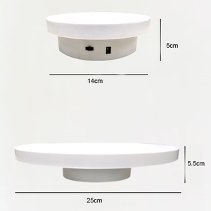 Plug-in 2 in 1 Fotografie Elektrischer Plattenspieler 14cm 20cm Last 0,25 kg Photo <span class=keywords><strong>Studio</strong></span> Display Drehst änder - Product Image 3