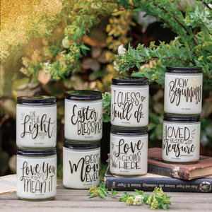 Juegos de velas de simpatía inspiradoras de etiqueta privada personalizadas, velas de alegría hechas a mano para mujeres y hombres con tapa de Metal para vacaciones - Product Image 4