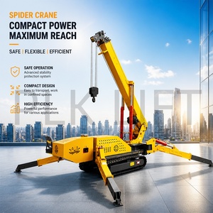Gru a ragno semoventi PLK <span class=keywords><strong>da</strong></span> 3-5 tonnellate per interni, per cantieri edili, con sistema completamente idraulico a benzina - Product Image 6