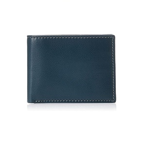 Portefeuille fin pour homme en cuir véritable avec trois emplacements pour cartes de crédit, fenêtre d'identification et poche pour billets, design fin - Product Image 5