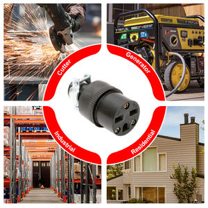 أول المدرجة نيما 6-15r سلك أنثى موصل الجسم 15A V أسود - Product Image 3