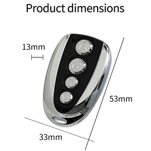 Télécommande universelle 433 MHz pour <span class=keywords><strong>porte</strong></span> de <span class=keywords><strong>garage</strong></span>, duplicateur sans fil à coque métallique pour ouvre-<span class=keywords><strong>porte</strong></span> et éclairage de <span class=keywords><strong>garage</strong></span> - Product Image 4