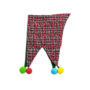 Gorro de Elfo Navideño Luling Yaoyao, Talla Única, Colorido, con Pompones, Accesorio para Disfraz Navideño - Product Image 5