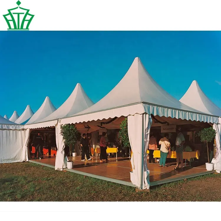 Factory price aluminum tent carpas para eventos Pagoda church tents for donation